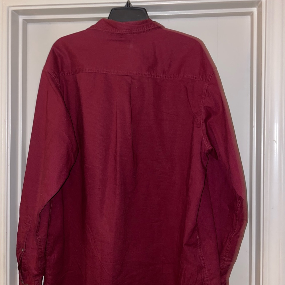 Redhead xl button up shirt red.